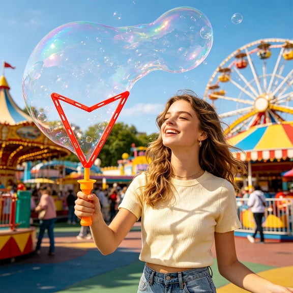 1pc Bubble Sword Wand with Concentrate, Safe Non-Toxic, Random Colors, Ideal for Party Favors & Summer Fun(Random Color)