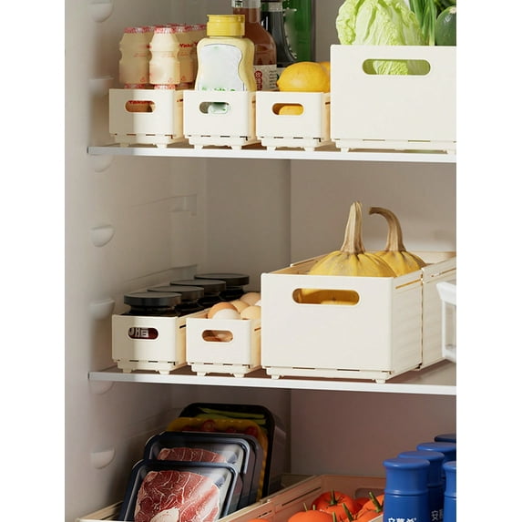 1pc Cabinet Extendable Storage Box Drawer-Type Desktop Snacks And Miscellaneous Storage Box Kitchen Organizer Deep Cabinet Storage Box Stretchable Clothing Storage Box Plastic Drawer Storage Box Toy