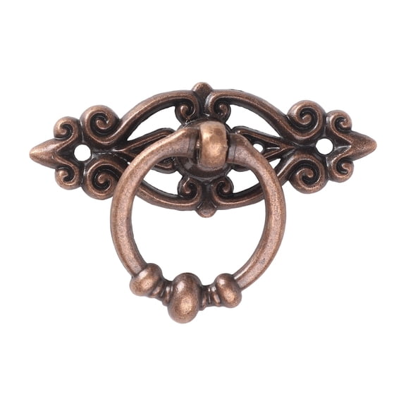 1pc Cabinet Retro Handles Antique Alloy Handles Drawer Pulls Wooden Box Handles Hanging Rings Furniture DIY Decoration