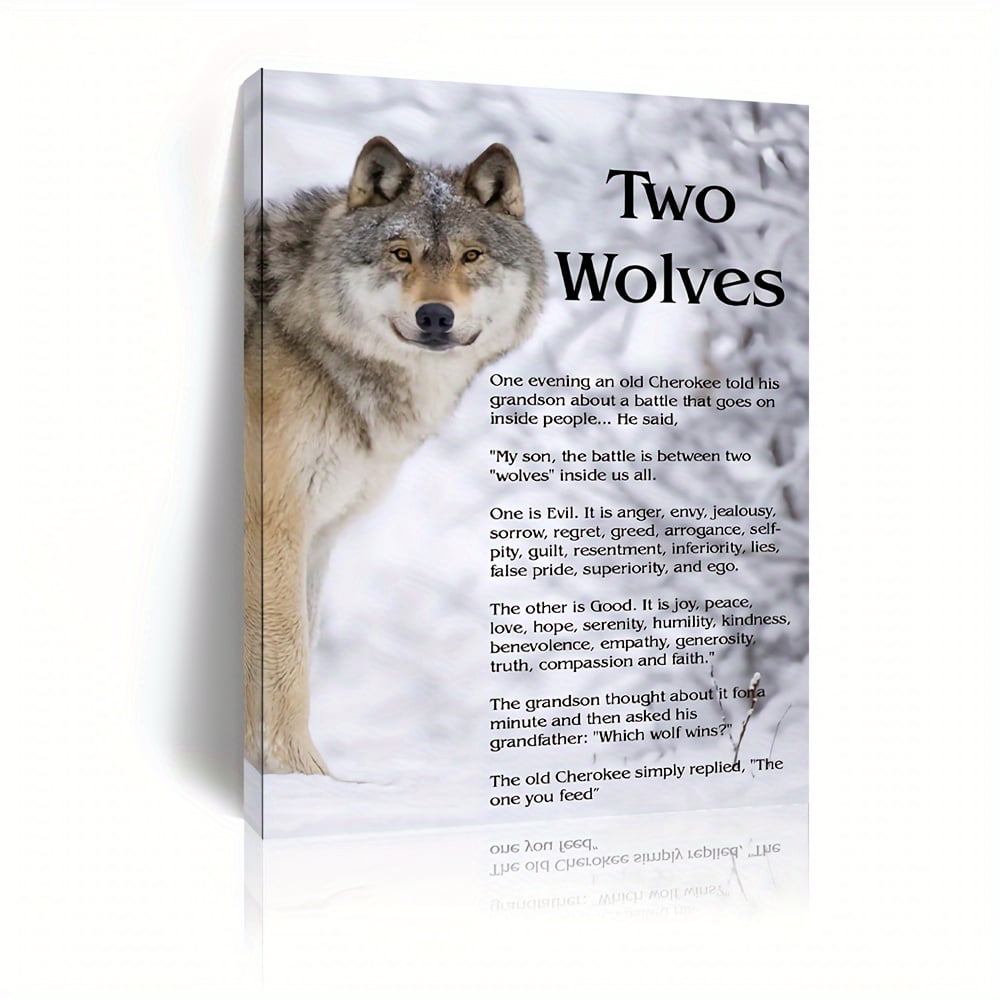 1pc Canvas Painting with Wood Frame Wolf Frame Painting 1pc Canvas Painting with Wood Frame Wolf Frame Painting
