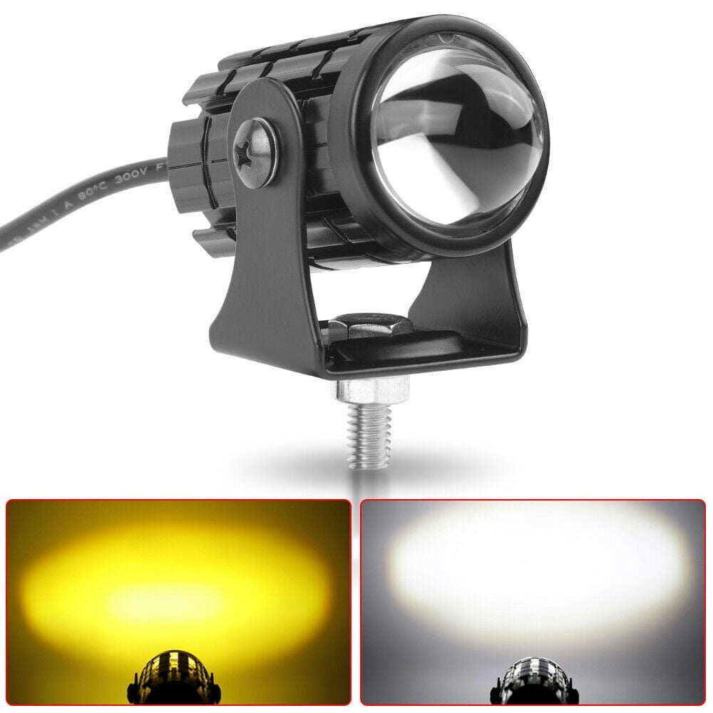 1pc Car LED Spot Light Yellow / White Headlight Driving Spot Lamp Fog Light Aluminum For Motorcycles Dirt Bike Truck ATV Offroad