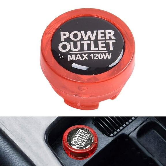 1pc Car Socket Protective Cover Power Outlet Button Cap Vehicle Accessories Auto Accessories