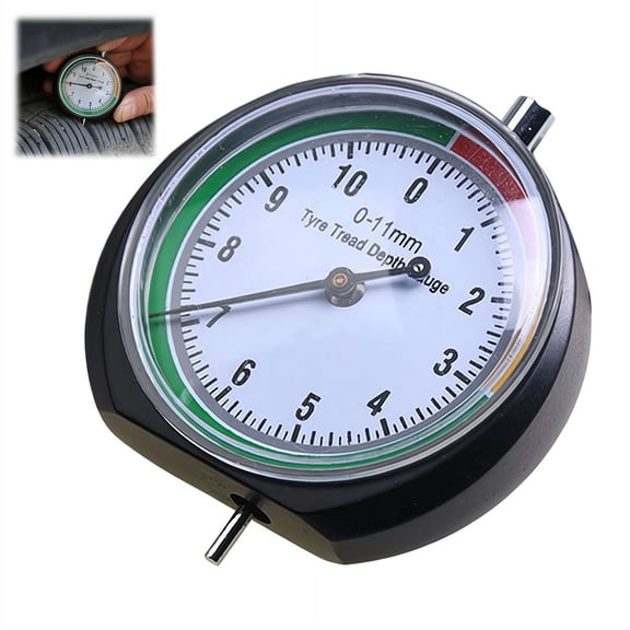 1pc Car Wheel Tire Tyre Tread Depth Gauge Meter Indicator Pointer Measure Device Tool 0-11mm Tire Condition Monitor Display Accessories