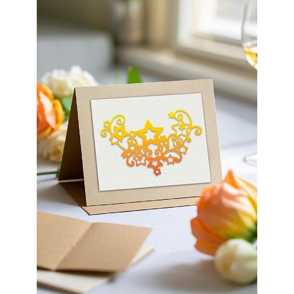1pc Carbon Steel Cutting Dies Stencils Decorative Embossing DIY Paper Card Star Pattern 8.7x8.7x0.08cm