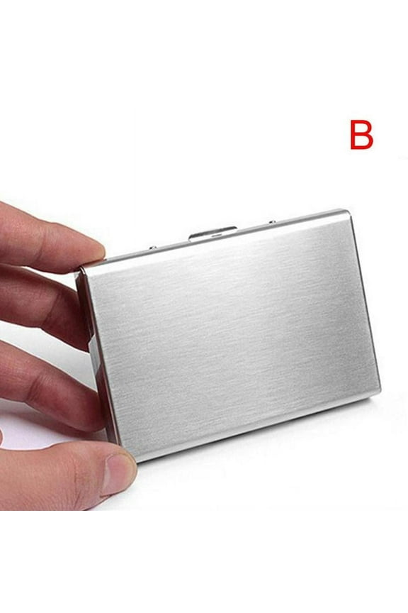 1pc Card Blocking Aluminum Metal Slim Thin Up Smart Wallets Men ID Women Card Credit Wallet Business