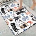 thumbnail image 1 of 1pc Cartoon Cat Bathroom Rug Bathroom Decor and Accessories- Durable,Anti Slip,And Quick Drying,Suitable For Indoor/outdoor Use - Perfect For Bathrooms,Bedrooms,Kitchens,Terraces, 1 of 9