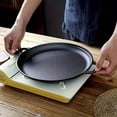 1pc Cast Iron Grill Pan, Pre-Seasoned 11.02 Inch Skillet with Dual ...