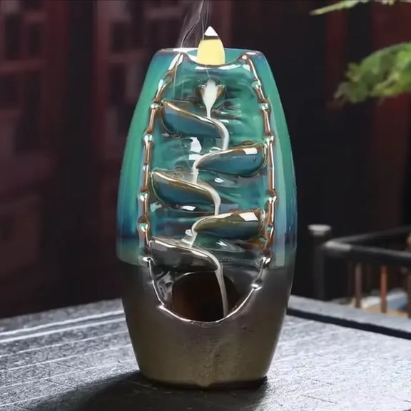 1pc, Ceramic Backflow Incense Burner - Create A Relaxing Aromatherapy Atmosphere in Your Home! (Without Incense）
