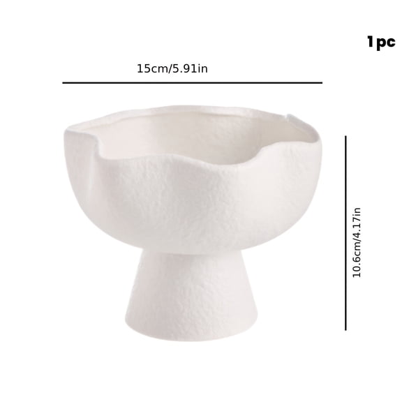 1pc Ceramic Footed Bowl Ceramic Fruit Bowl Pottery Dinnerware Unique Wedding Gift for Couple Porcelain Pasta Bowl Rustic Holiday Decor Chef Gift,Valentine's Day, Easter, Mother's Day