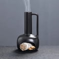 thumbnail image 1 of 1pc Ceramic Multifunctional Home Decor Palo Santo Holder Sage Burner Incense Burner with Chimney & Handle (Without Incense), 1 of 7