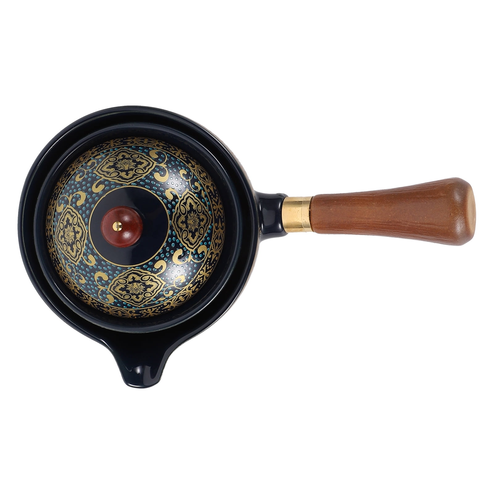 1pc Ceramic Teapot Handheld Teapot Exquisite Tea Set Side Handle Tea