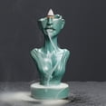 thumbnail image 1 of 1pc Ceramic Waterfall Backflow Incense Burner with Ash Catcher for Home Decor, Aromatherapy, Zen Meditation, Perfect Gift Idea (Without Incense), 1 of 8
