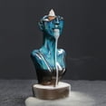 thumbnail image 1 of 1pc Ceramic Waterfall Backflow Incense Burner with Ash Catcher for Home Decor, Aromatherapy, Zen Meditation, Perfect Gift Idea (Without Incense), 1 of 8