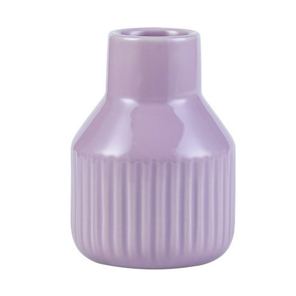 1pc Ceramic Flower Vase Decorative Container for Dining Table, Simple and Elegant Floral Arrangement Holder