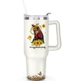 thumbnail image 1 of 1pc Chicken Lovers 40oz Tumbler with Straw & Handle - Insulated Stainless Steel Cup | Holiday Gift for Man Women (Christmas, Valentine's, Birthday), 1 of 5