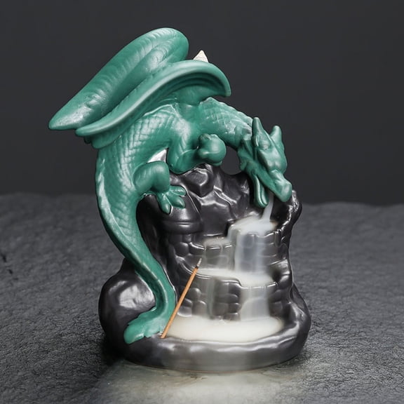 1pc Chinese Dragon Backflow Incense Burner, Calming Home & Office Decor (Without Incense)