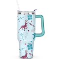 thumbnail image 1 of 1pc Christmas 40oz Tumbler with Straw & Handle - Insulated Stainless Steel Cup | Holiday Gift for Man Women (Christmas, Valentine's, Birthday), 1 of 5