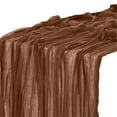 thumbnail image 1 of 1pc Christmas Decorative Boho Gauze Table Runners, Soft Durable Table Runner for Xmas Holiday Table Decor Home Party Decoratiions 70.87x35.43 Inch Brown, 1 of 6
