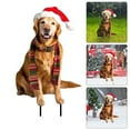 1pc Christmas Dog Garden Insert Art Decoration Christmas Dog Garden