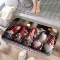 thumbnail image 1 of 1pc Christmas Gnomes Absorbent Non-Slip Bathroom Thickened Flannel Rug Decor,Soft,Quick Drying,Suitable For Indoor/outdoor Use,Bathrooms,Bedrooms,Kitchens,Terrace,Laundry Rooms,16"x24", 1 of 9