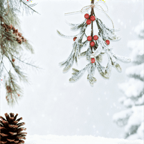 1pc Christmas Mistletoe Decor Lighted Artificial Mistletoe Kiss Ball Ornament Christmas Hanging Ornaments Glitter Xmas Tree Picks for Doorway Fireplaces Wedding Garland Decor