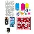thumbnail image 1 of 1pc Christmas Snowflake Cutting Dies Snowflake Label Carbon Steel Embossing Tool Die Cuts Metal Templates for DIY Scrapbooking Photo Album Decorative Embossing, 1 of 7