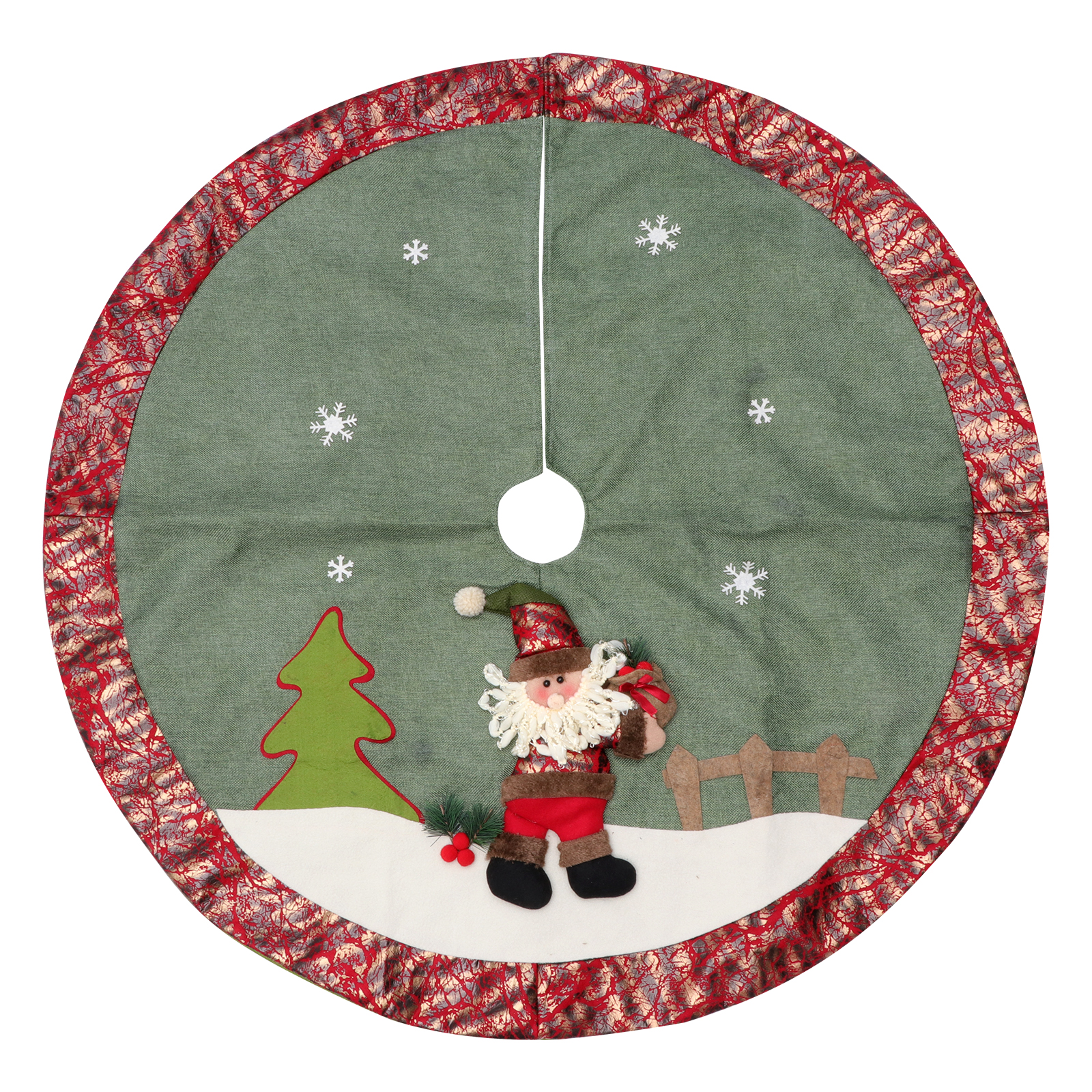 1pc Christmas Tree Skirt Decoration Creative Fabric Tree Skirt Party