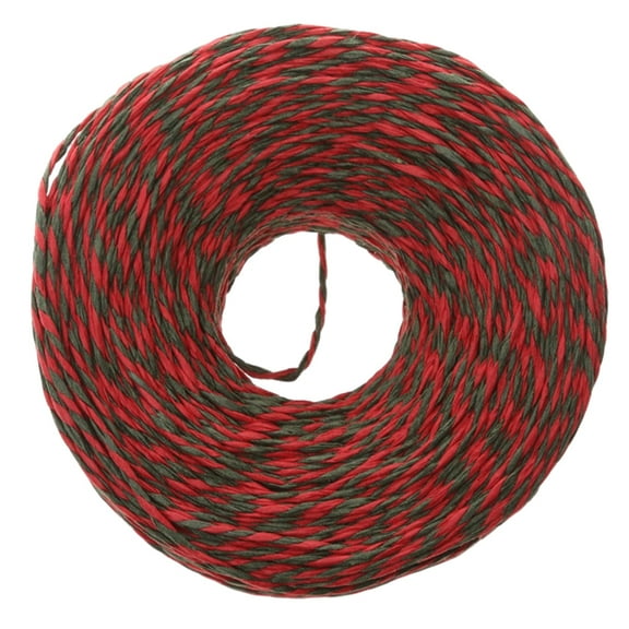 1pc Christmas Twine Red Green Paper Twine Gift Rope Ribbon Cord for Wrapping