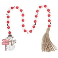 thumbnail image 1 of 1pc Christmas Wooden Bead String Christmas Bead String Christmas Wooden Beaded, 1 of 8