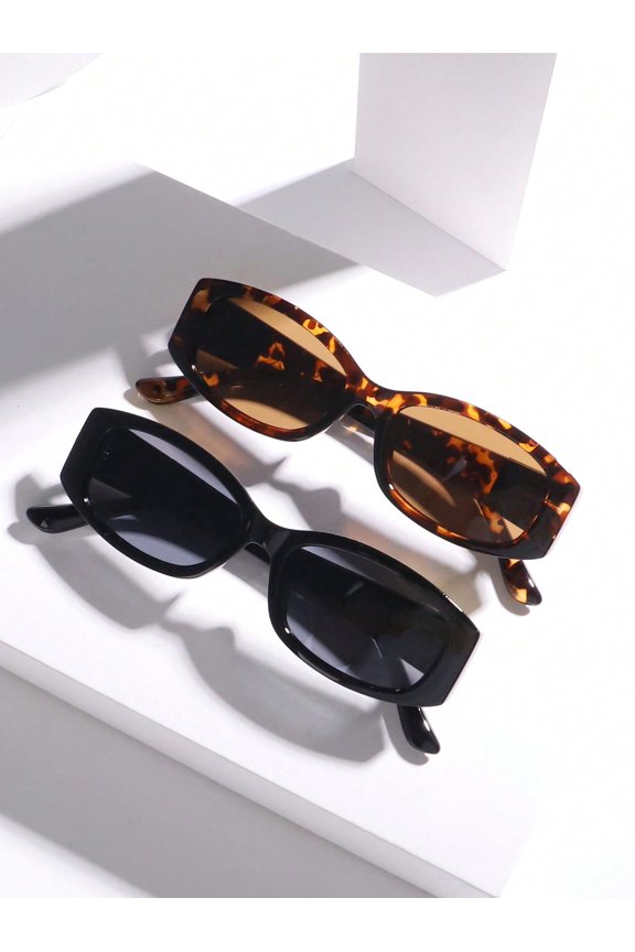 1pc Classic Vintage Small Oval Frame Fashion Eyeglasses for Outdoor Travel Boho Beach Accessories Women