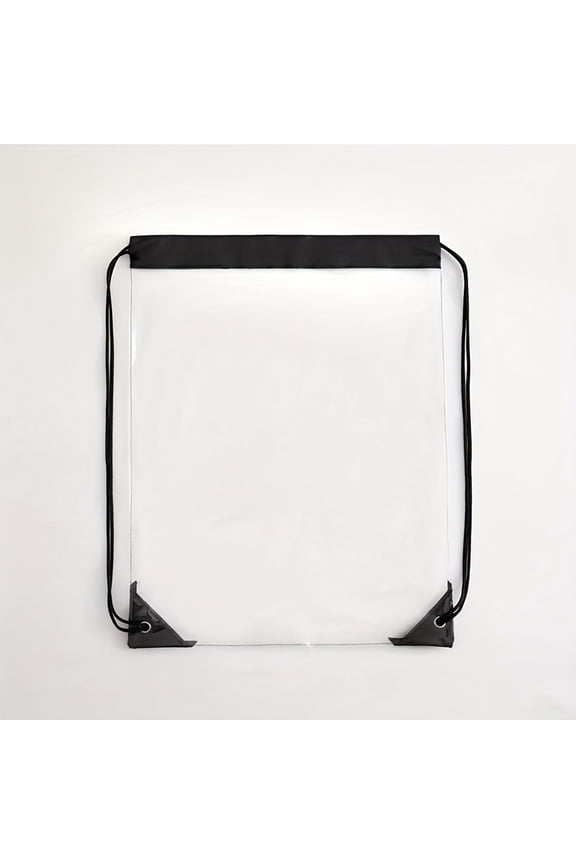 1pc Clear Drawstring Bags PVC Portable Waterproof Backpack Travel Gym Sport Beach String Bag For Men