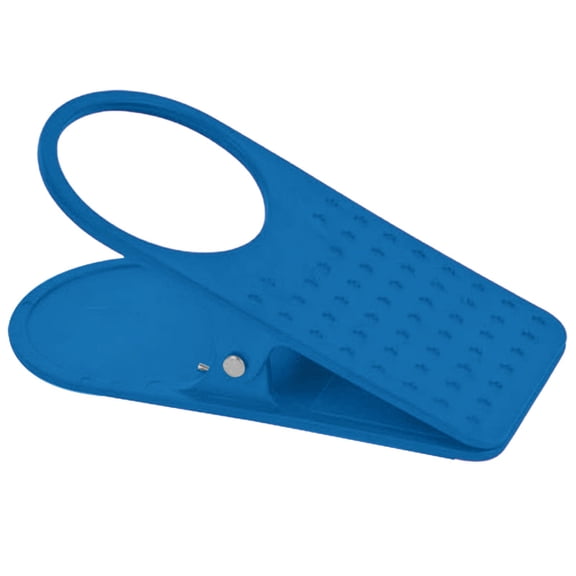1pc Clip on Cup Holder for Desk Side,Portable Clamp Drink Holder for Water Bottles and Mugs,Space-Saving Table Clip Cup for Home Office ,Desk Cup Holder,Fixing Clip,6.3"x2.9"(Blue)