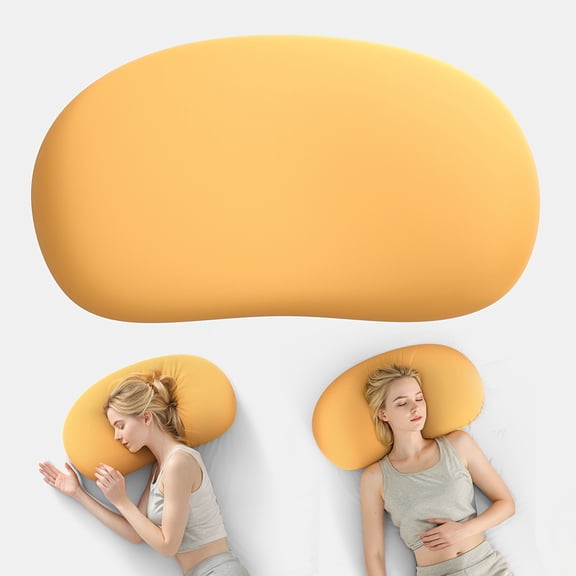 1pc Cloud Pillow for Neck Relief - Ergonomic Contoured Design, Ice Breathable Fabric, All-Season Cooling Bed Pillow, Machine Washable, Multi-Color Options