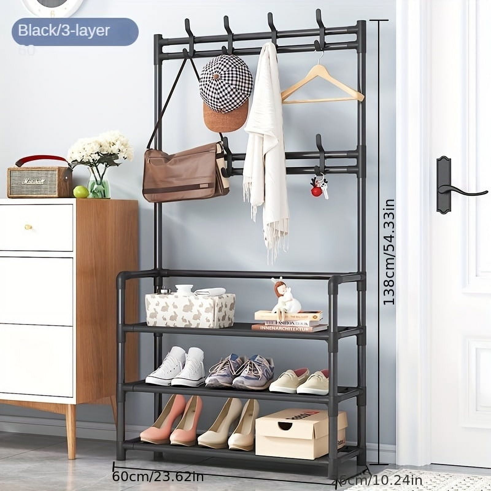 1pc, Coat Rack, Shoe Rack For Entryway, Shoe Organizer For Entryway 