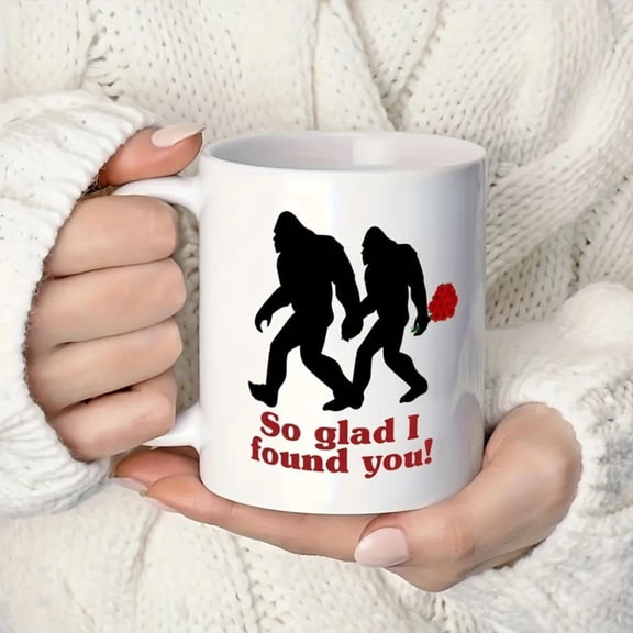 1pc Coffee Mug Love Coffee Mug So Glad Found You Romantic Coffee Cup Valentine S Day Funny I Believe Mug Gifts Her Ceramic Mug Double sided Design Coffee Cup Tea Cup Drinkware Home Decor