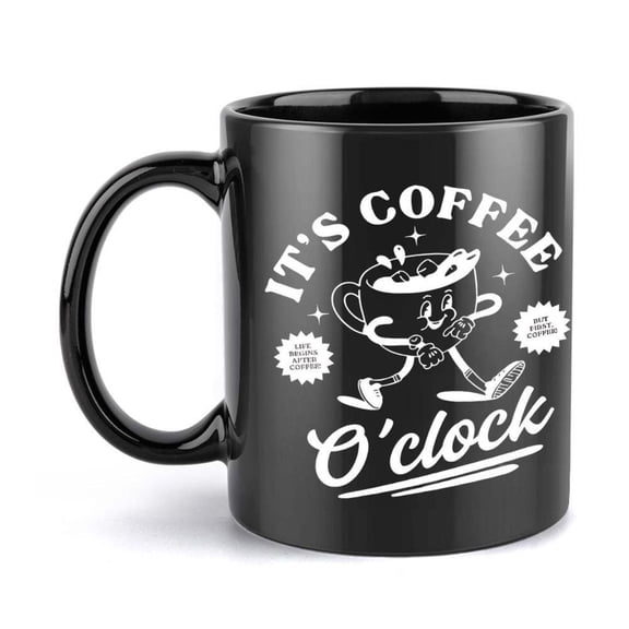 1pc Coffee character Coffee Mug 11oz Ceramic Cup Christmas New Year Cup Summer Winter Drinks Christmas New Year