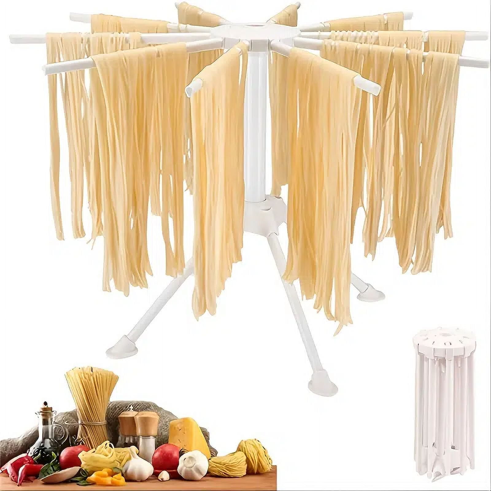 GOURMEO Collapsible Drying Rack for Fresh Pasta & Spaghetti Noodles, Black, Size: One Size