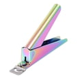 thumbnail image 1 of 1pc Color Art Titanium for Steel Manicure Phototherapy Cutter Clippers Acrylic Nail Extended DIY Tools Women Fake Crystal U-shaped Stainless Clipper Girl Lady, 1 of 5