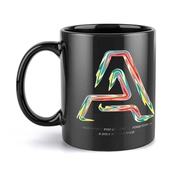 1pc Colorful Abstract Twisted Triangle Mug 11 Ounce Holiday Birthday Christmas Summer