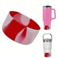 thumbnail image 1 of 1pc Colorful Silicone Cup Boot For Stanley Quencher 40Oz/30Oz Tumbler With Handle & For IceFlow 20oz/30oz, Non-slip Water Bottle Bottom Protective Sleeve, Cup Accessories, 1 of 5