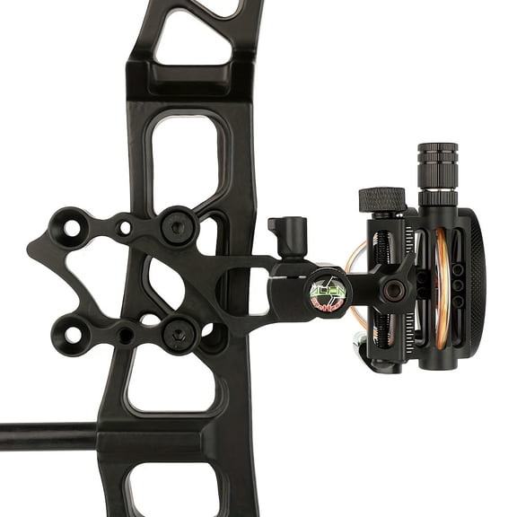 1pc Compound Bow Short-Style Five-Pin Sight for Outdoor Hunting and Shooting Sight CNC Machined