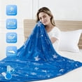 thumbnail image 1 of 1pc Cooling Blanket Suitable for Hot Sleepers & Night Sweats, Cooling Summer Quilt Air Conditioner Blanket, 1 of 2