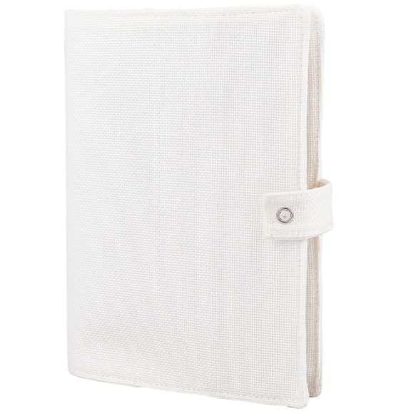 1pc Cotton Cloth and Linen Blank Book Covers Diary Notebook Covers Rectangle White 398x228x4mm DIY