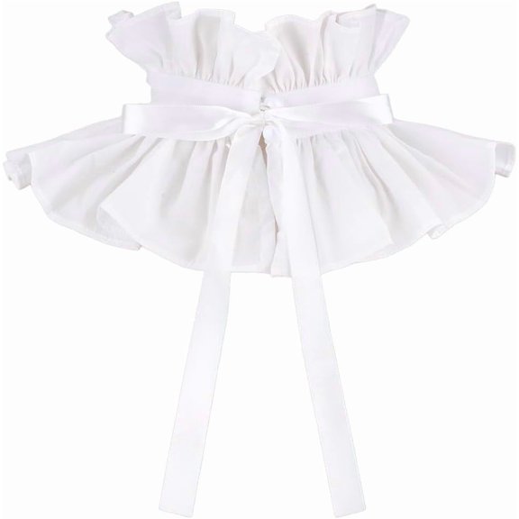 1pc Cotton Collar Neckline Trim DIY Garment Accessories White 1230mm