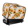 thumbnail image 1 of 1pc Country Sunflower Pattern 2 Slice Toaster Dust Cover, Toaster Dust Cover with Yellow Sunflower And Butterfly Design, Suitable for Most Microwave Toaster Oven Covers, 1 of 6