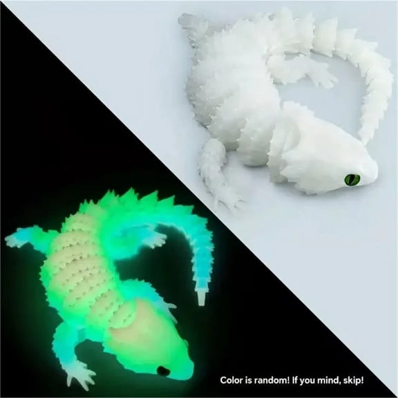 1pc Crawling Lizard Model 3D Printing Chameleon Ornament With Gradient Color Stylish Decor For Home, Desk Display Shelves