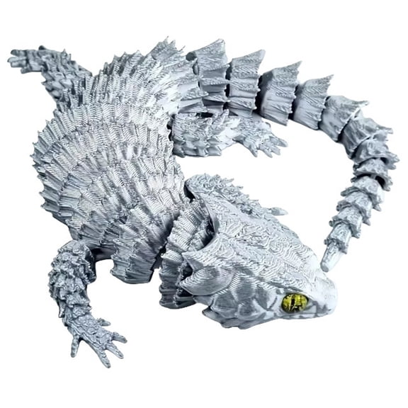 1pc Crawling Lizard Model 3D Printing Chameleon Ornament With Gradient Color Stylish Decor For Home, Desk Display Shelves