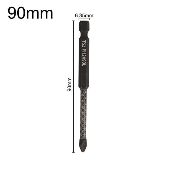 1pc Cross Screwdriver Bit Magnetic Batch Head 1/4inch Shank Electric Screwdriver Screw Driver Bit For Power Drilling 50-150mm