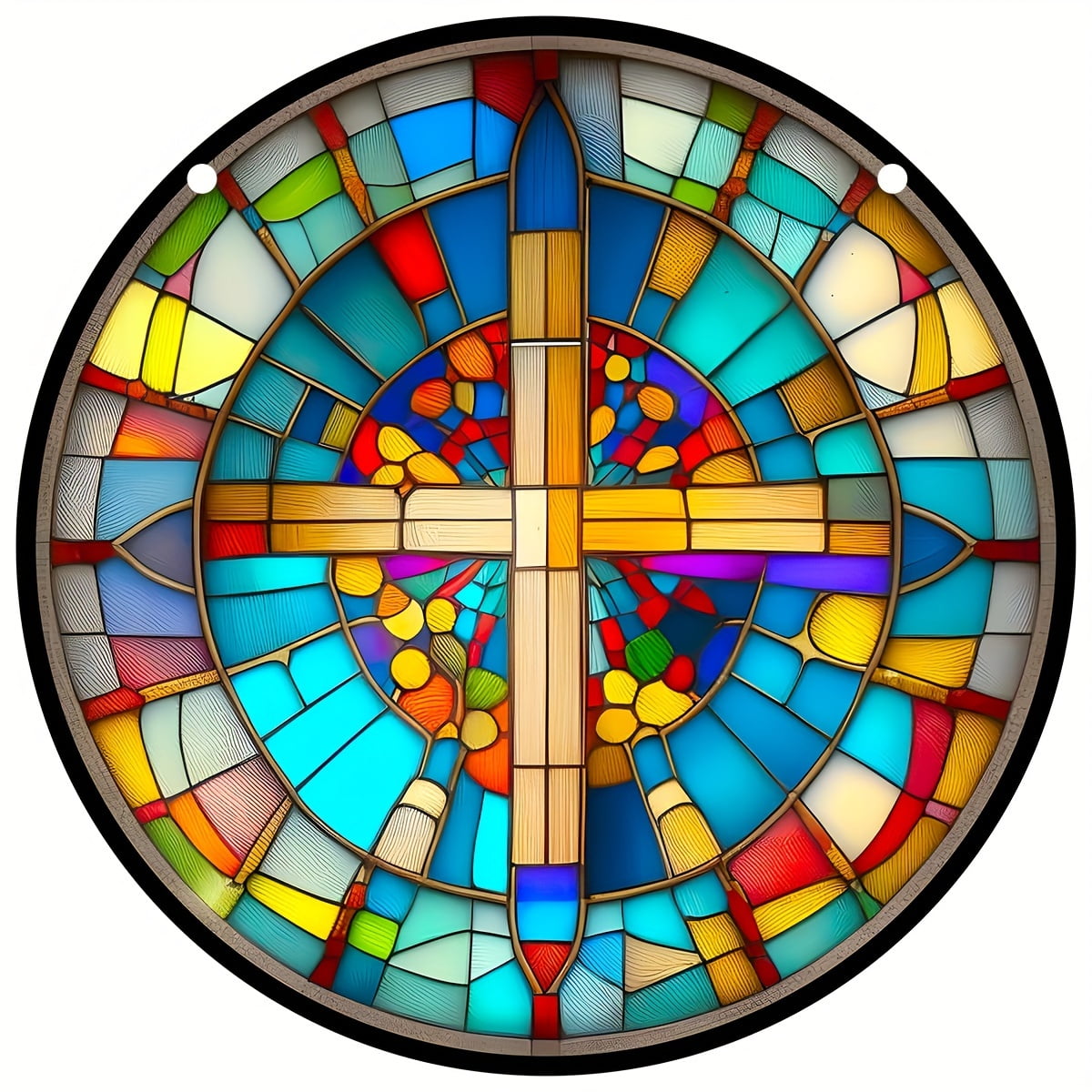 1pc, Cross Window Hanging, Cross Hanging Pendant Stained Suncatcher For ...