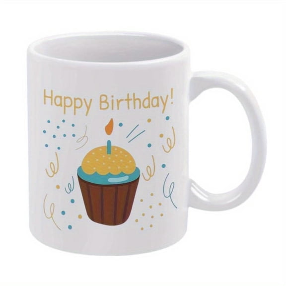 1pc Cupcake Candle Mug 11 Ounce Holiday Birthday Christmas Summer